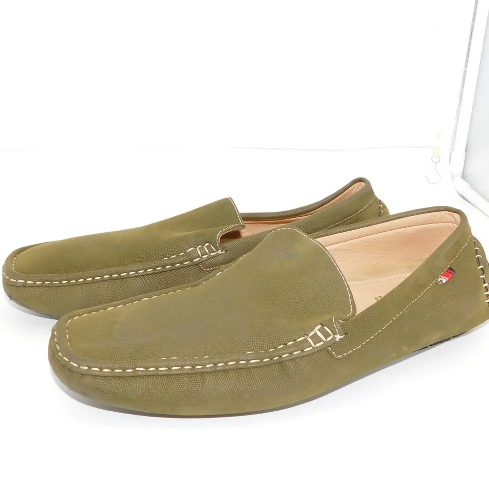 Phat Farm Classic Green Canvas Slip-on Loafer